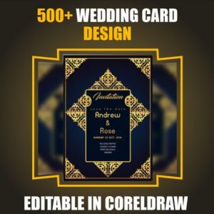 500 Wedding card Design